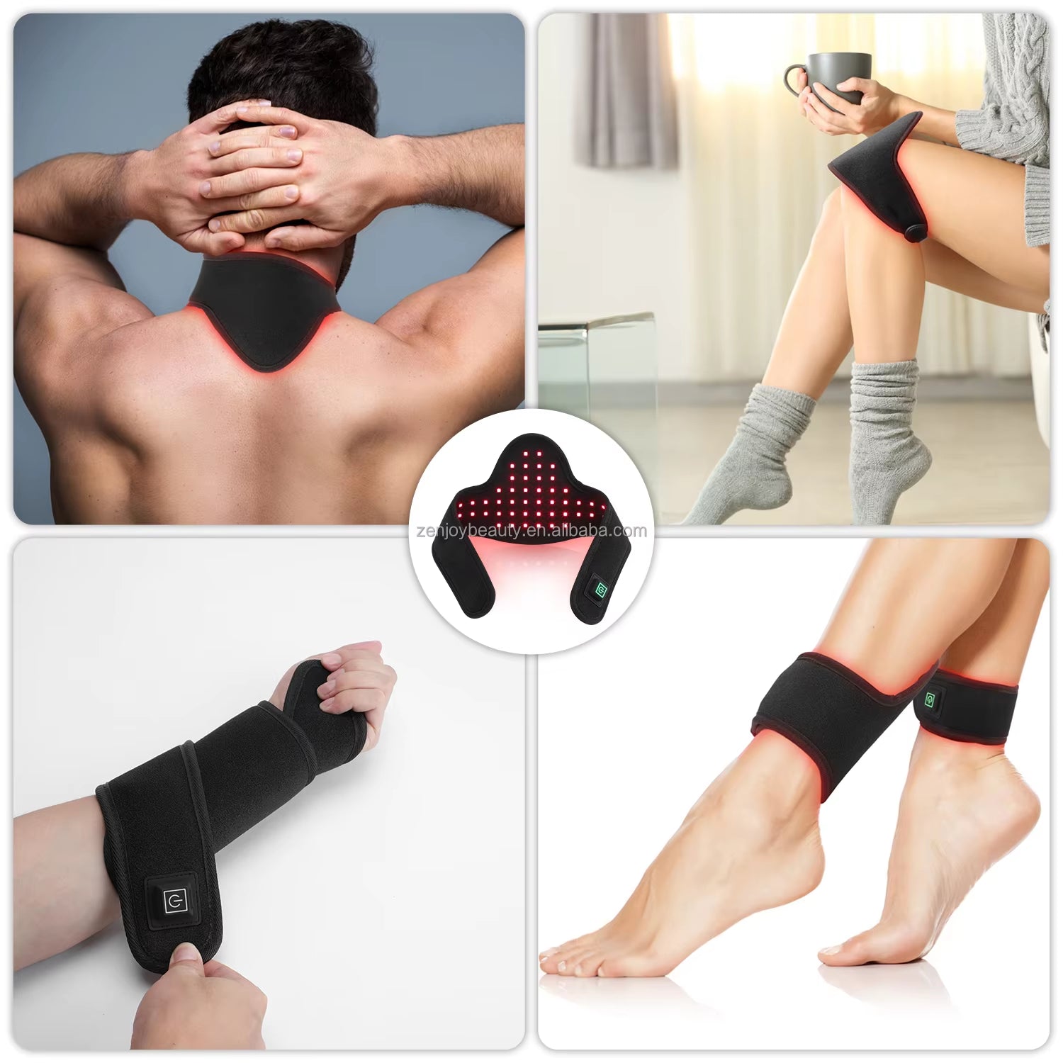 2024 New Arrivals EMF 0 Red Light Therapy Wrap near Infrared Light Therapy Belt Led Red Light Therapy Neck