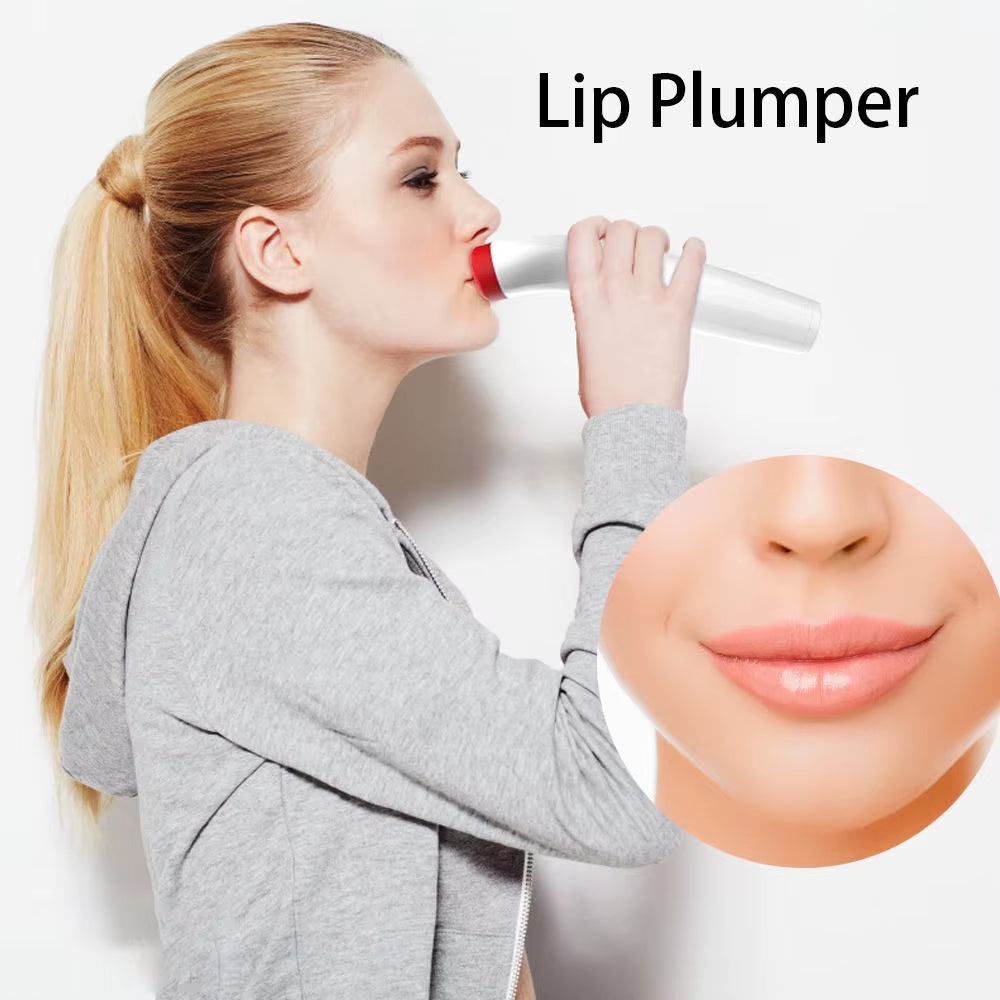 Silicone Lip Plumper Device Care Tool Sexy Bigger Lips Enlarger Labios Aumento Pump Natural Waterproof anti Power Battery Skin