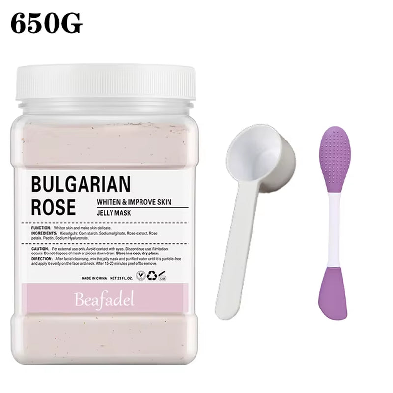 650G/200G Soft Hydro Jelly Mask Powder DIY Hydrojelly Masks Peel off Hyaluronic Acid Facial Skin Care Rose Mask for Face