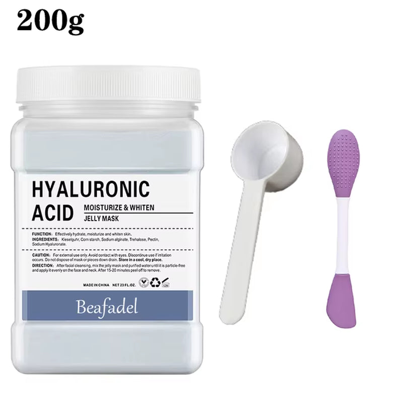 650G/200G Soft Hydro Jelly Mask Powder DIY Hydrojelly Masks Peel off Hyaluronic Acid Facial Skin Care Rose Mask for Face