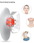 Silicon Cup Set RED Light LED Photon Care Therapy EMS Massage Face Lifting Device Facial Massager